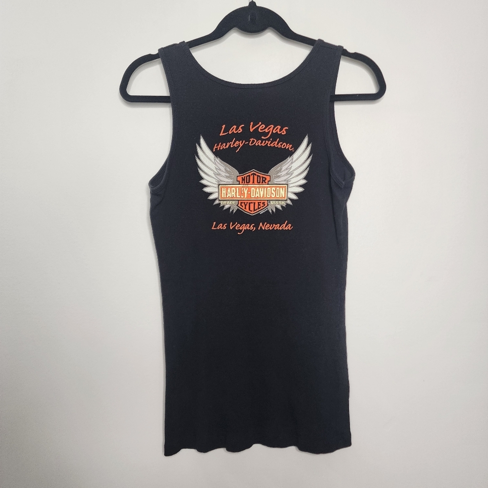 Harley-Davidson Las Vegas Black and Orange Logo Shirt XL - Picture 8 of 8